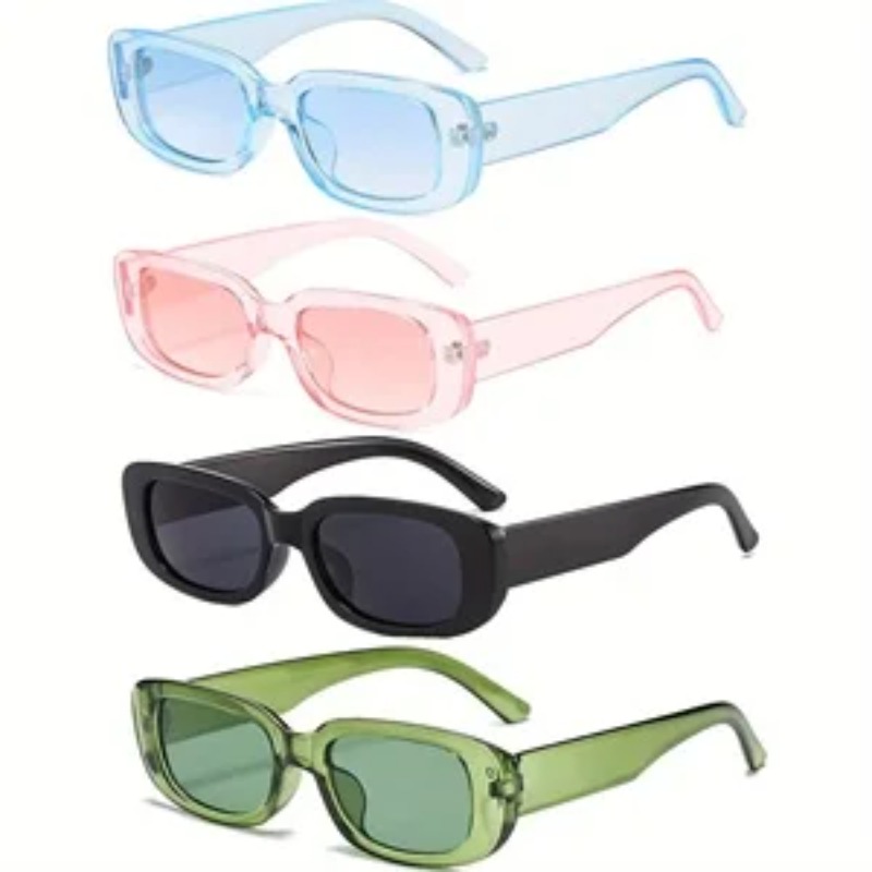 Vintage Fashion Images - 1/4pcs New Small Square Sunglasses Women