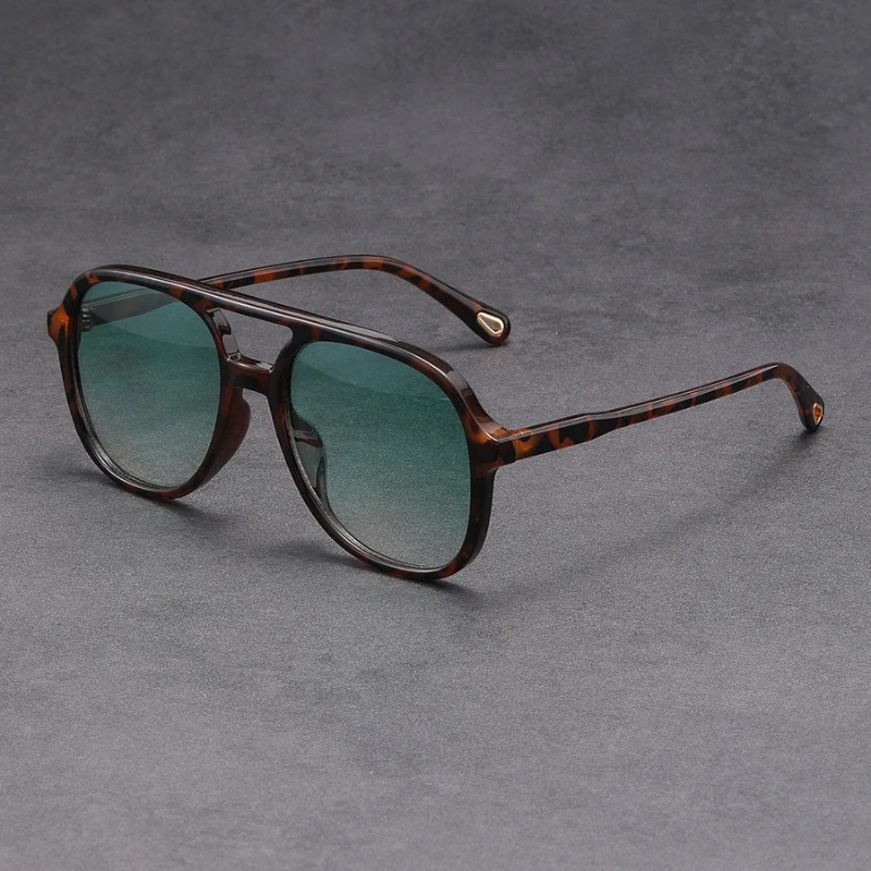 Vintage Fashion Luxury - Fashion Double Beam Square Sunglasses Women