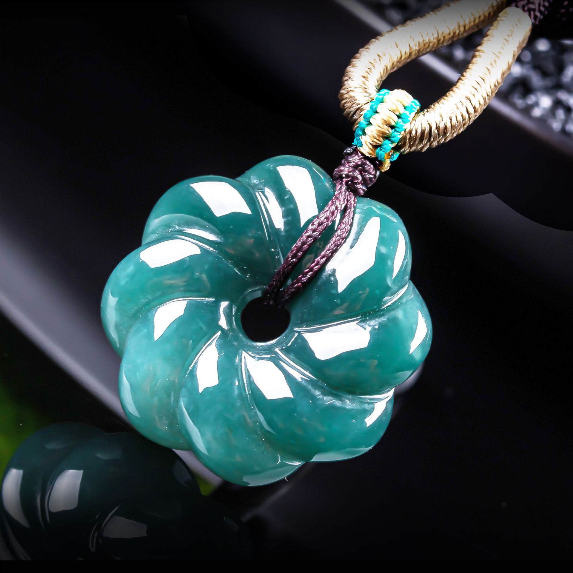 Natural Burmese Jadeite Flower - Vintage Fashion Necklace review and price