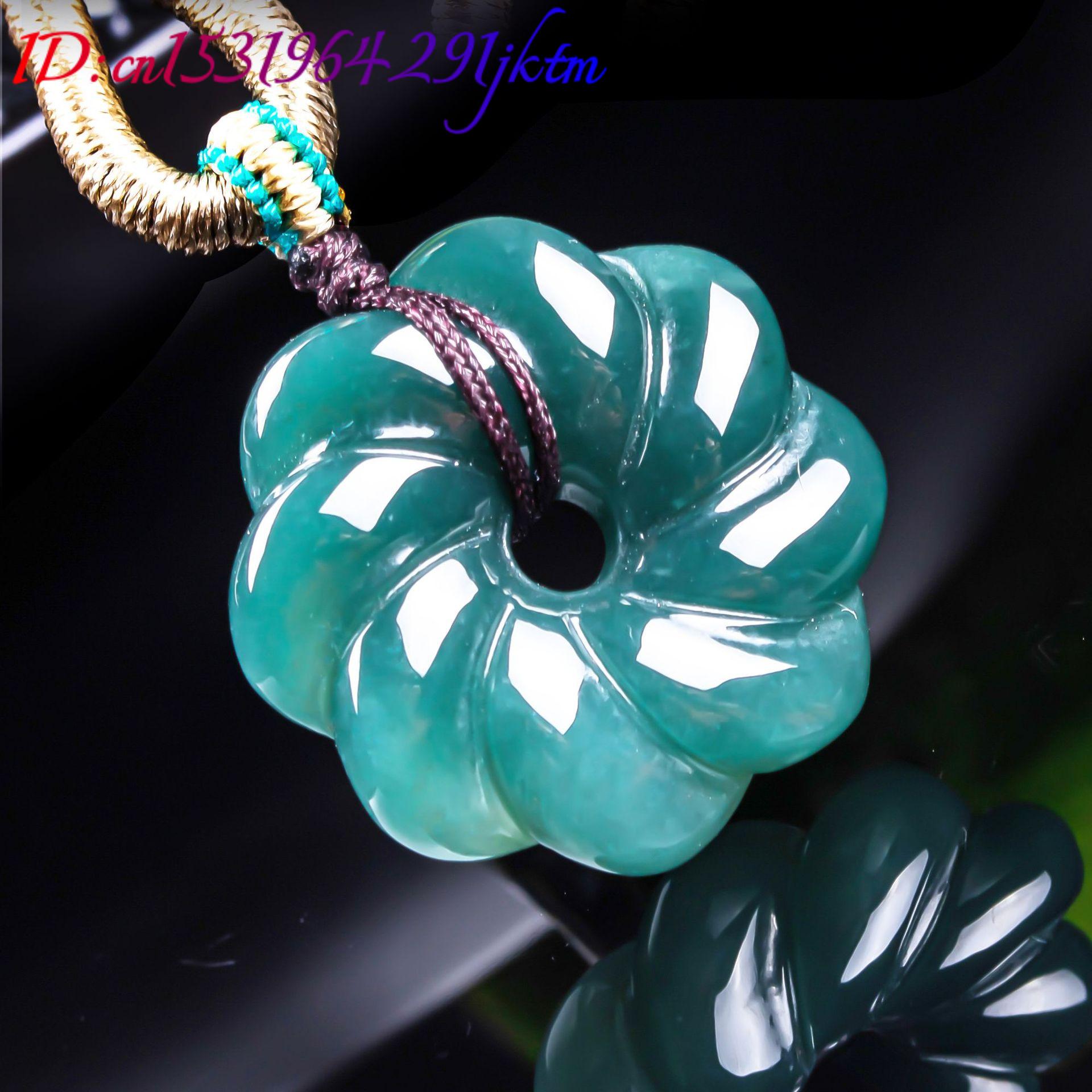 Natural Burmese Jadeite Flower - Vintage Fashion Necklace review and price
