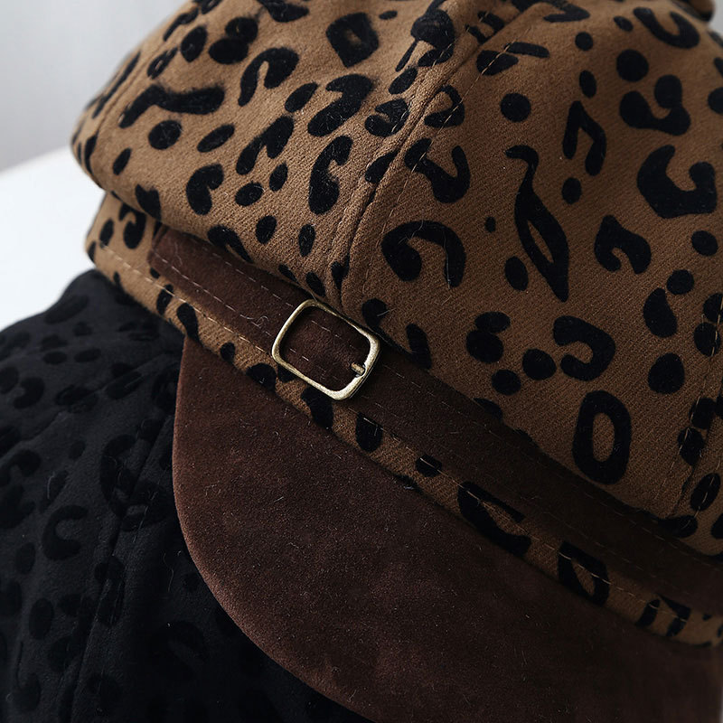 Retro Leopard Print Wide Brim  - Vintage Fashion Hats review and price