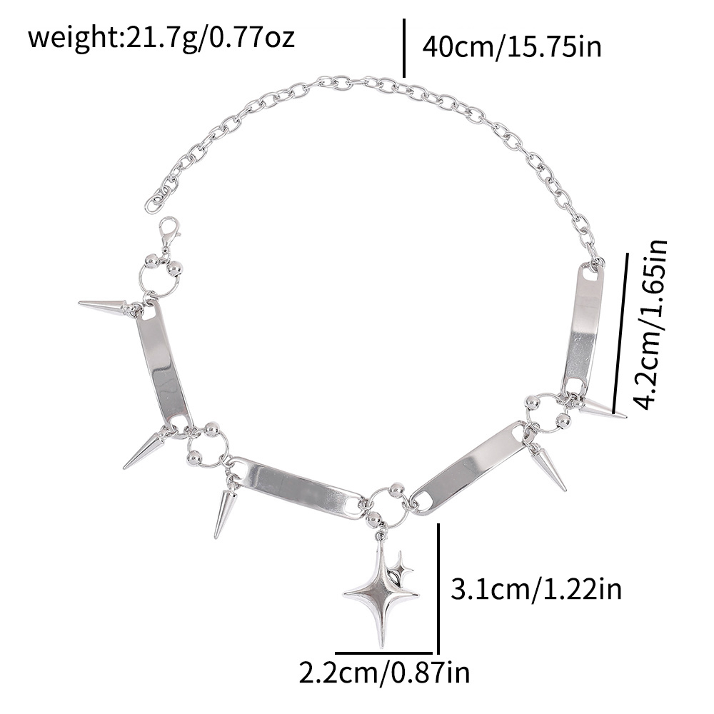 Punk Star Riveted Choker,Rock  - Vintage Fashion Necklace review and price