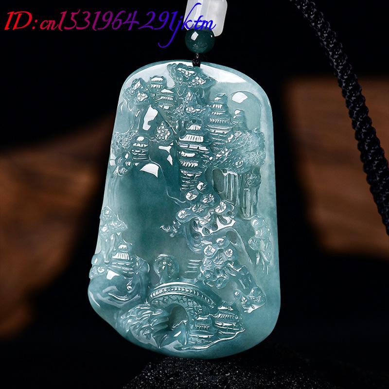Natural Burmese Jadeite Scener - Vintage Fashion Women review and price