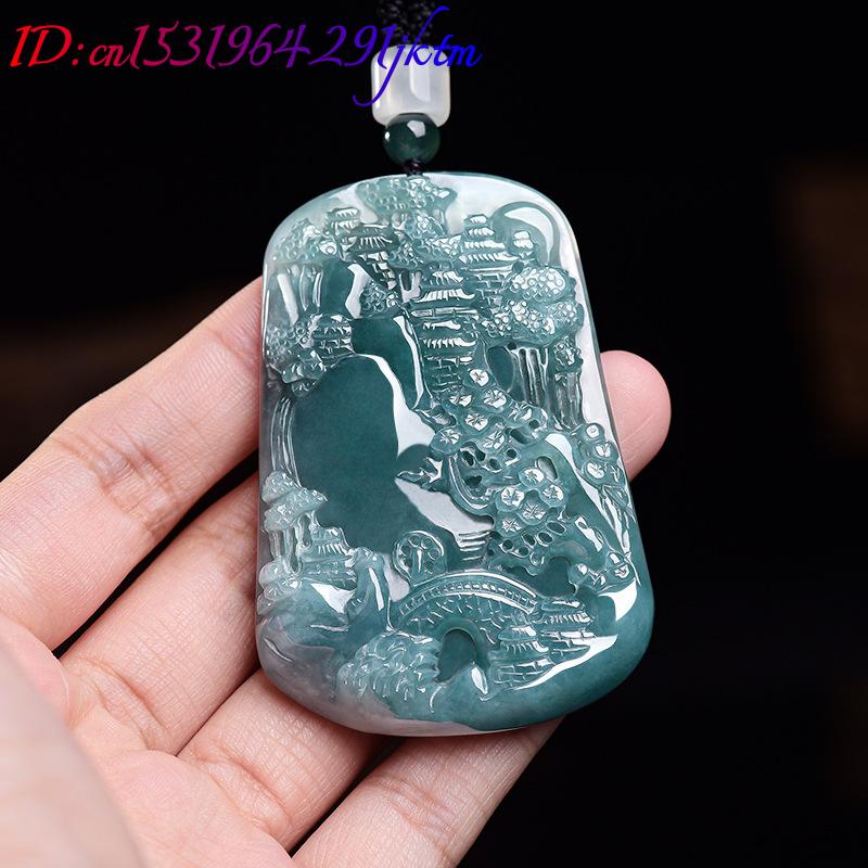 Natural Burmese Jadeite Scener - Vintage Fashion Women review and price