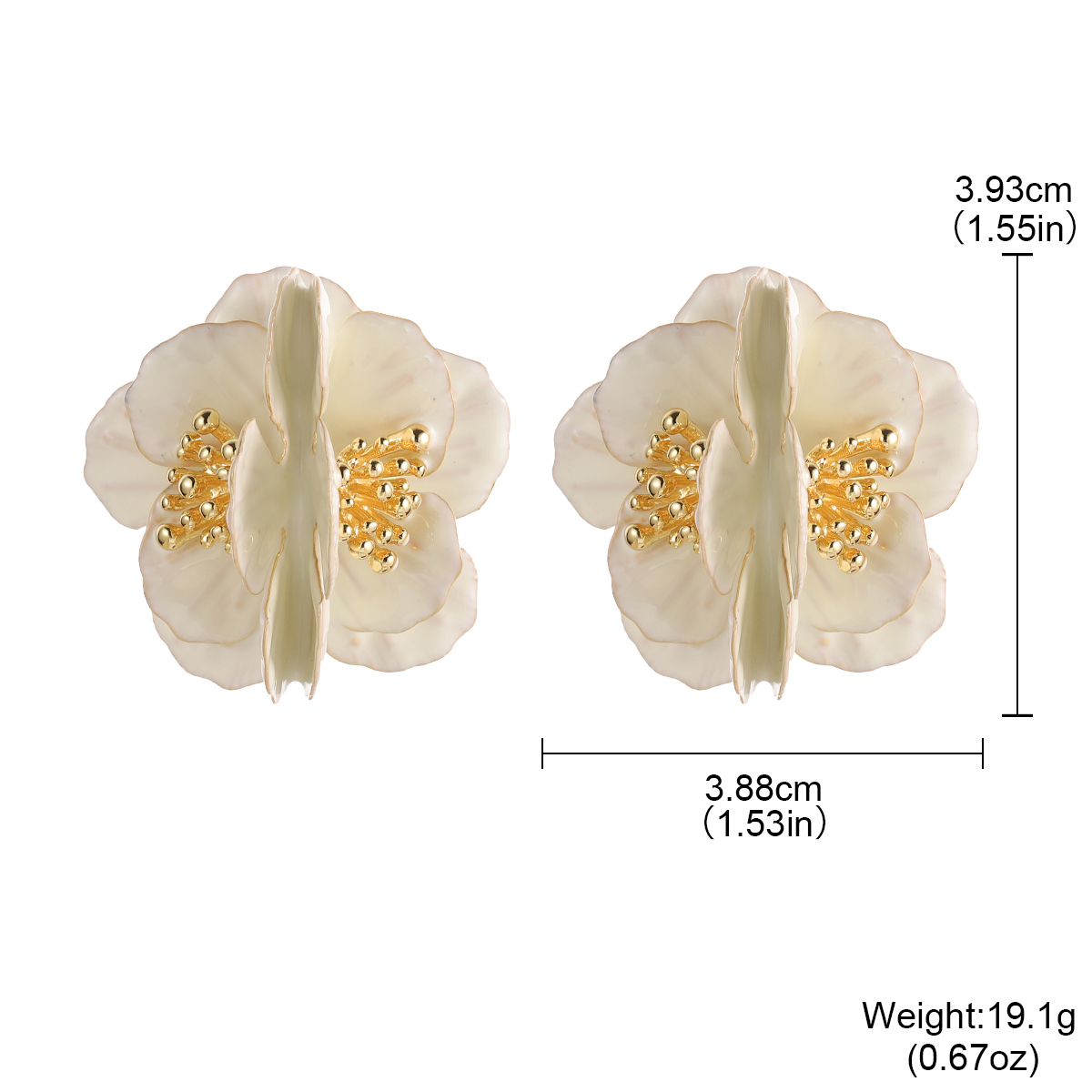 Chunky White Flower Statement  - Vintage Fashion Runway review and price