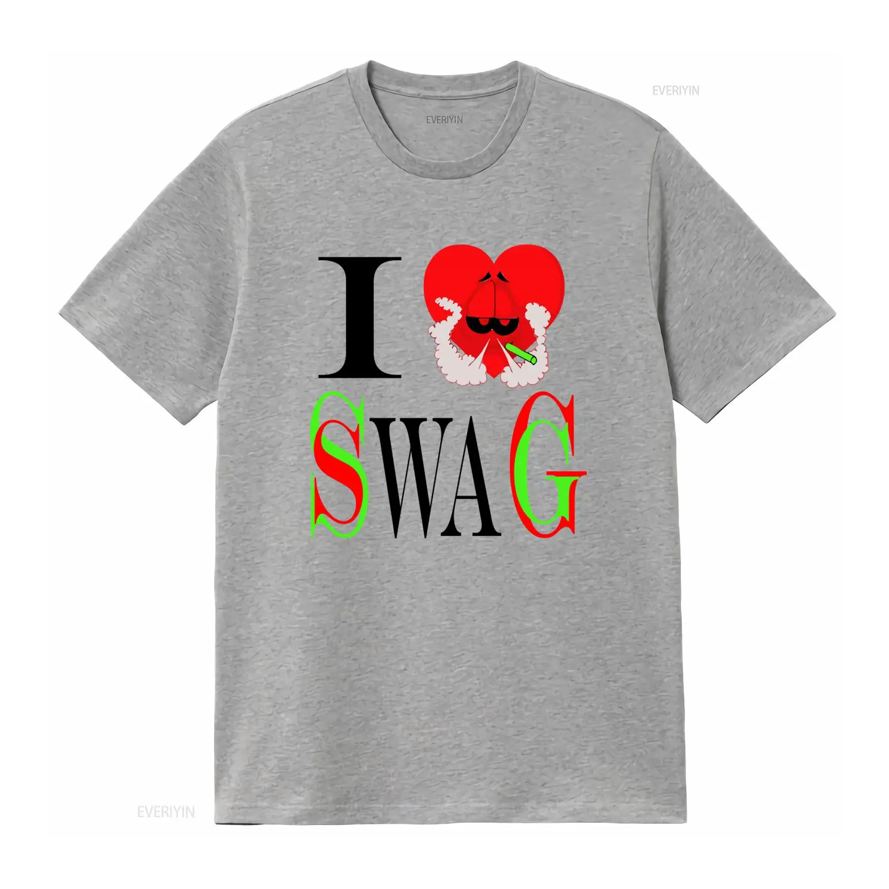 I Swag Heart Print T shirt Ret - Vintage Fashion Look review and price
