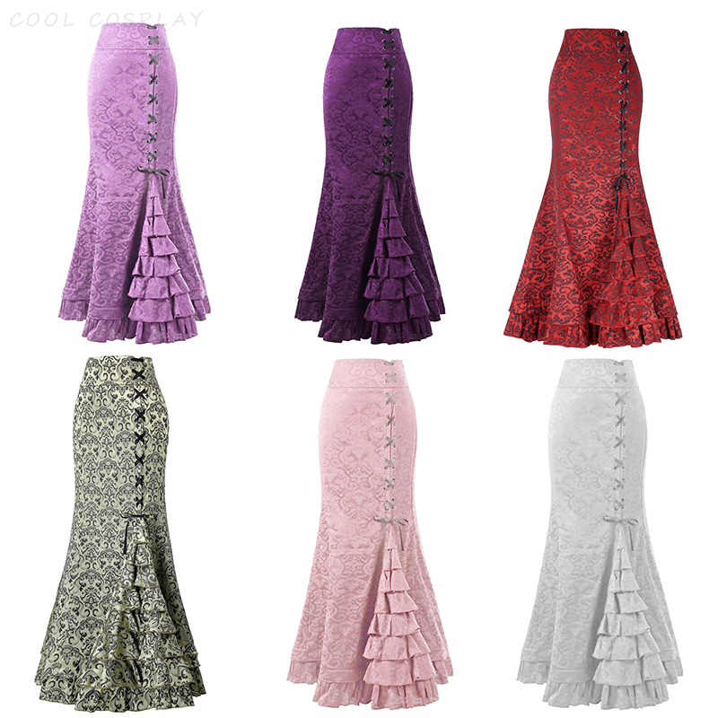 Long Skirts Women Punk Fish Ta - Vintage Fashion Ai review and price