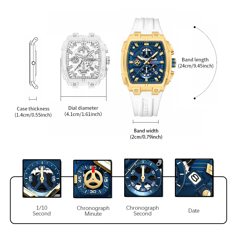 CURREN Luxury Vintage Watch fo - Vintage Fashion Luxury review and price