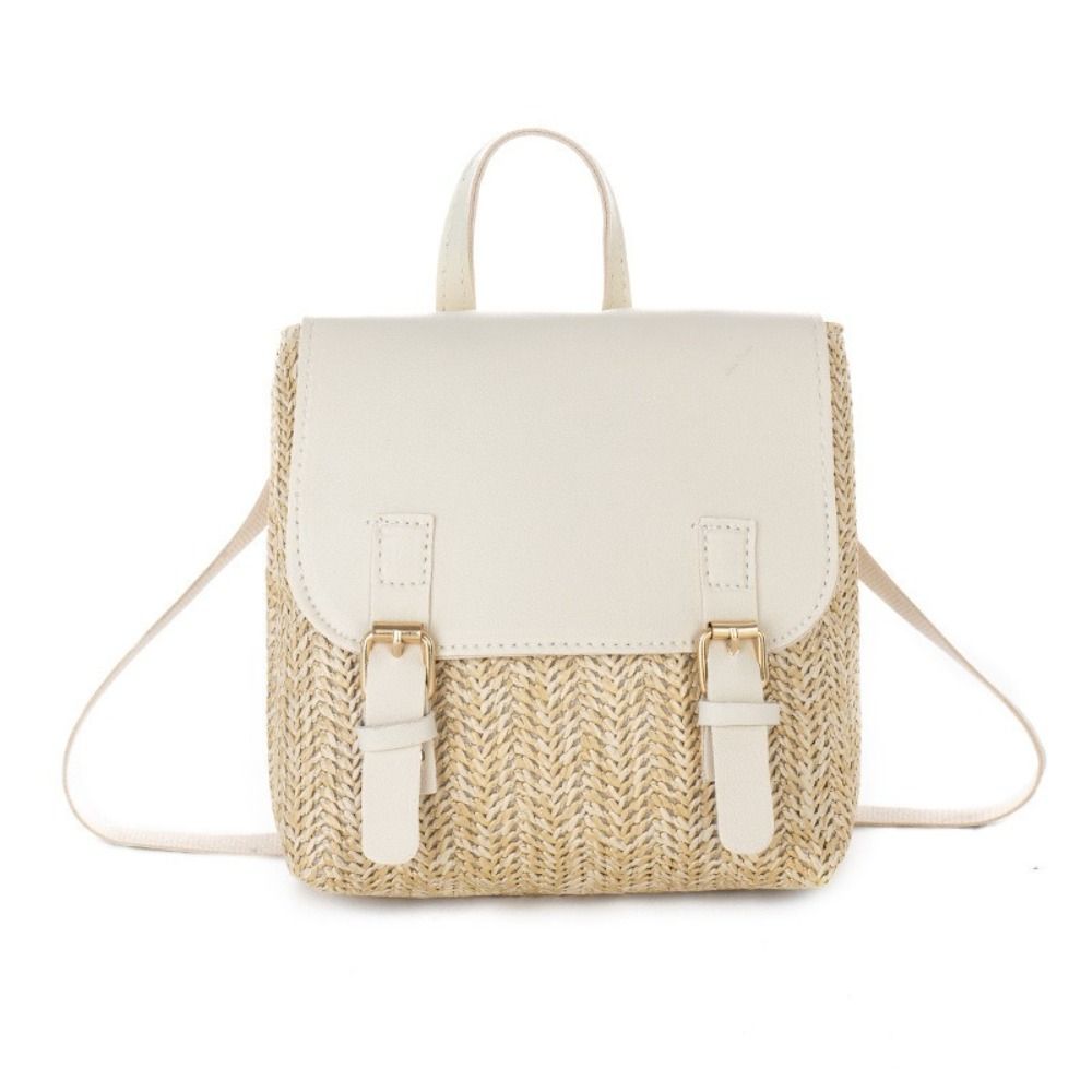 Versatile Bag PU Leather Straw - Vintage Fashion Look review and price