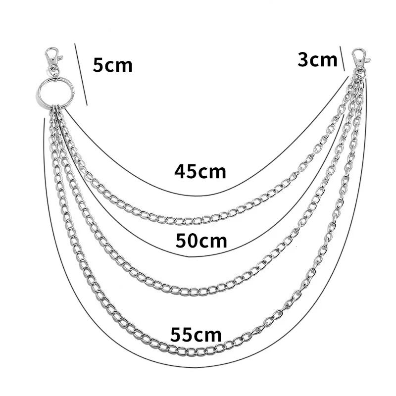 Layer Metal Belt Chain Punk Ho - Vintage Fashion Ai review and price