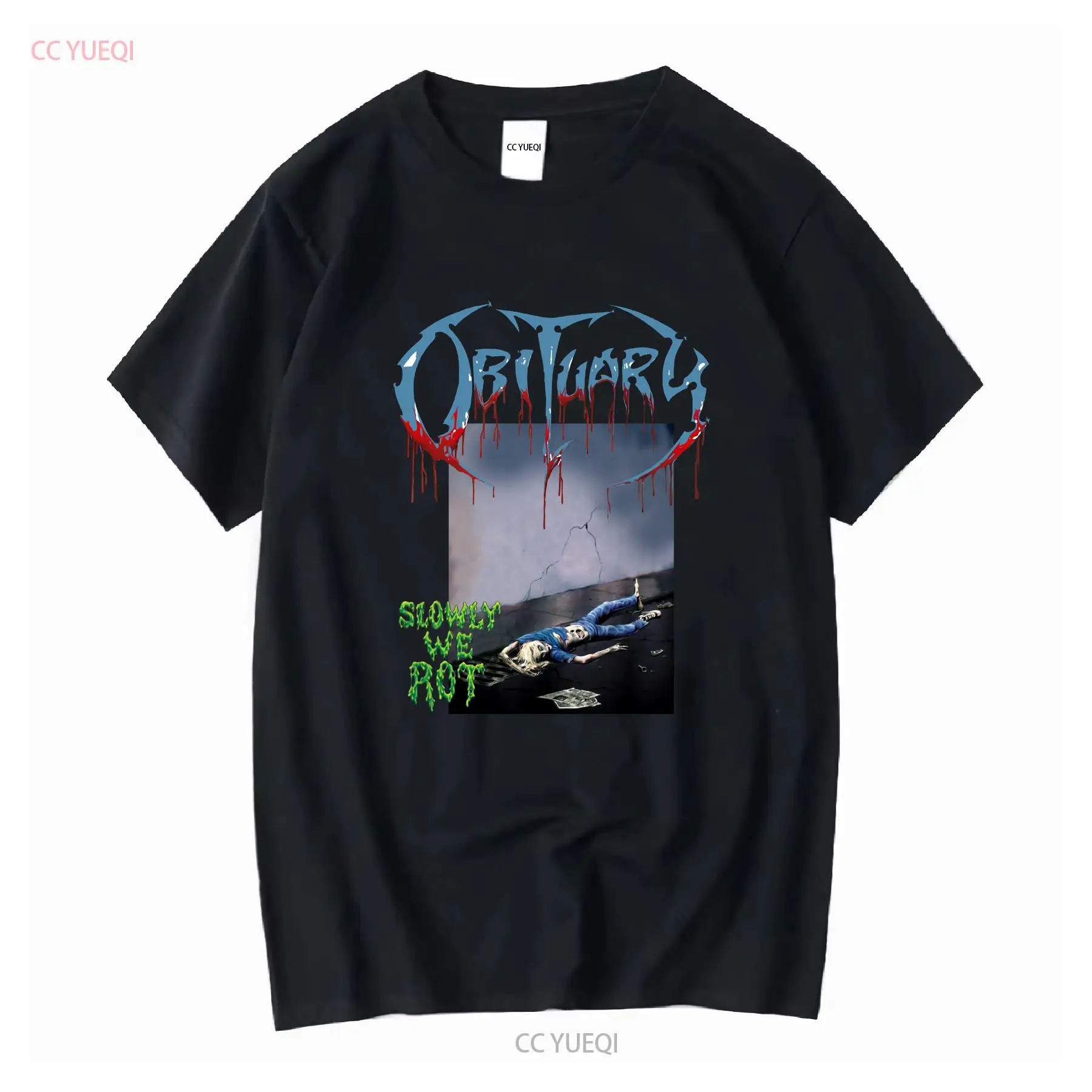 Obituary Slowly We Rot T shirt - Vintage Fashion Obituaries review and price