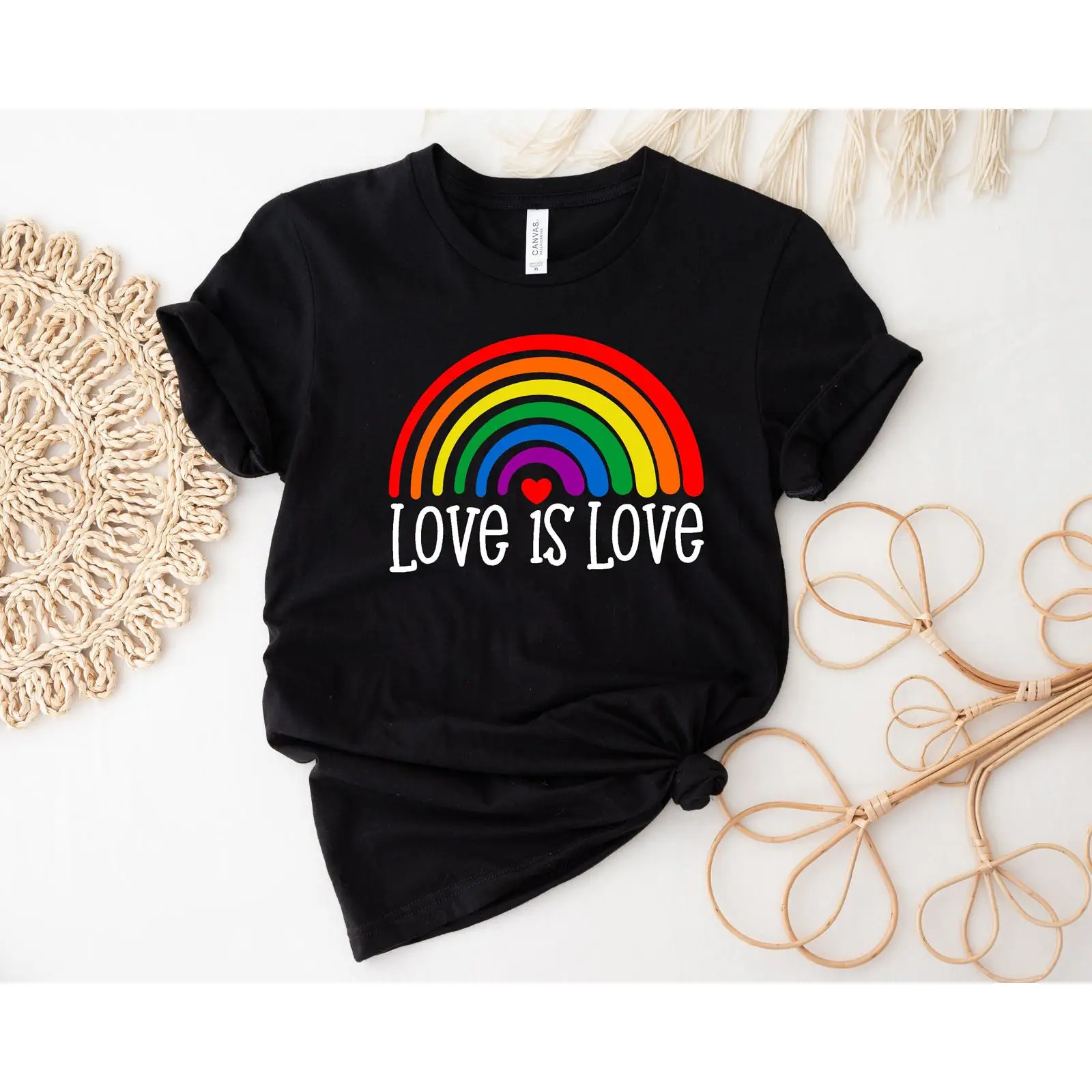Love Is Rainbow LGBTQ T Shirt  - Vintage Fashion Community review and price