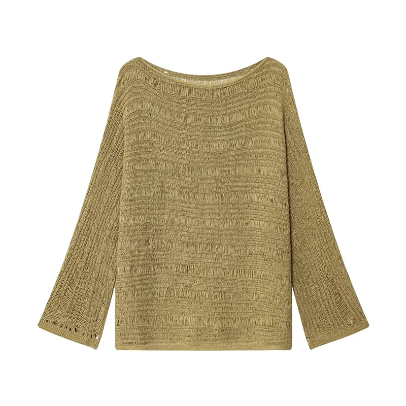 Vintage Boat Neck Knit Sweater - Vintage Fashion Women review and price