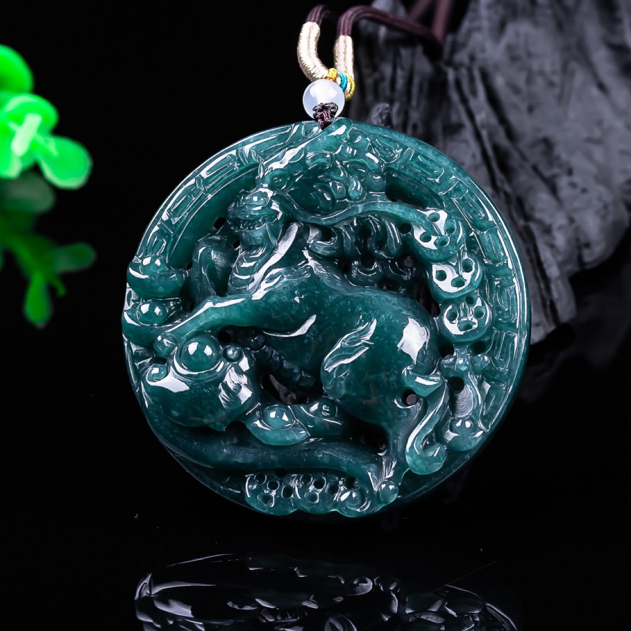 Burmese Jadeite Dragon Pendant - Vintage Fashion Women review and price