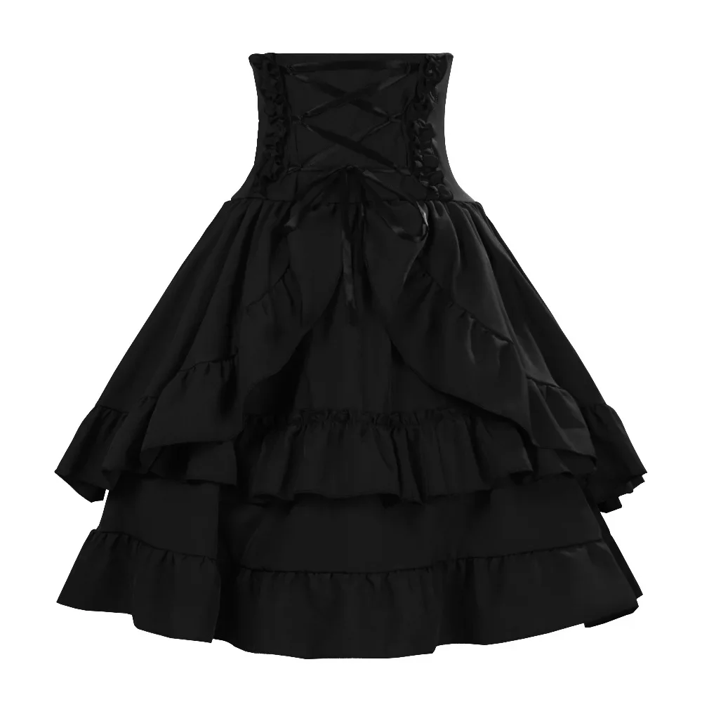 Gothic Retro Lolita Puffy Skir - Vintage Y2K review and price