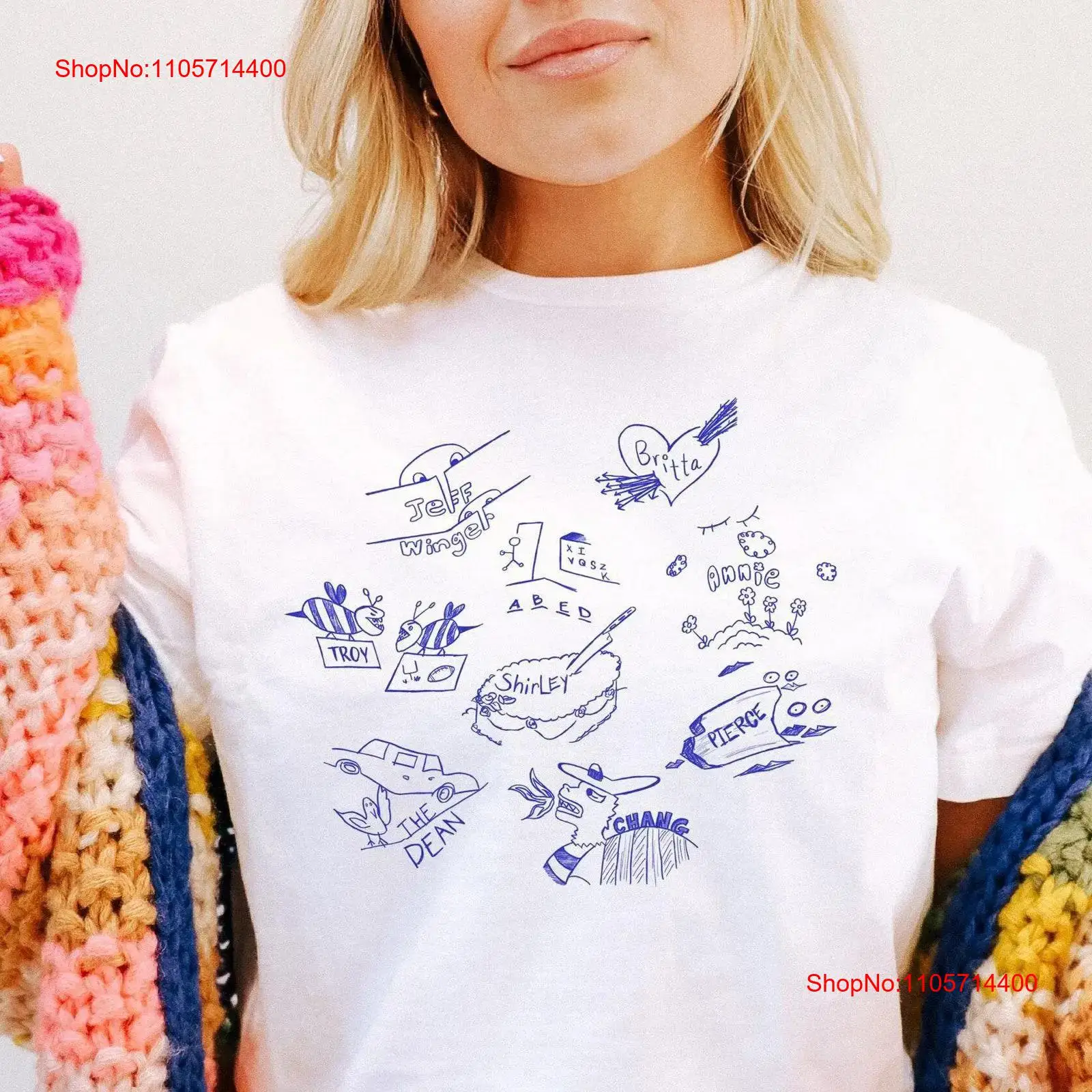 Community TV Show Doodles T Sh - Vintage Fashion Community review and price