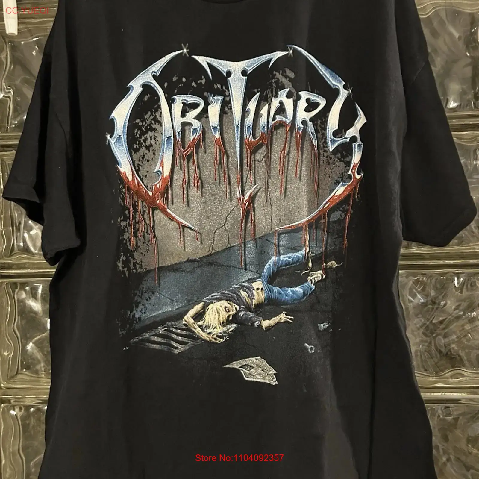 Obituary T shirt Black Color R - Vintage Fashion Obituaries review and price