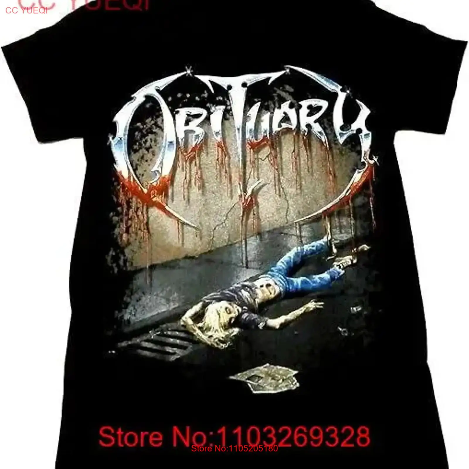 Vtg OBITUARY Band T shirt  Adu - Vintage Fashion Obituaries review and price