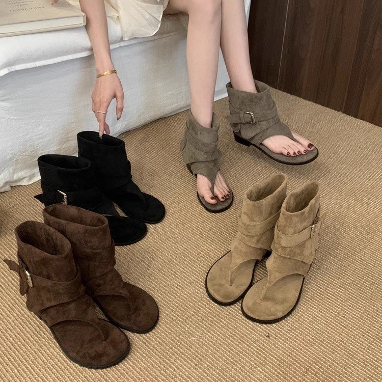 Women Peep Toe Boots Summer Ne - Vintage Fashion Luxury review and price