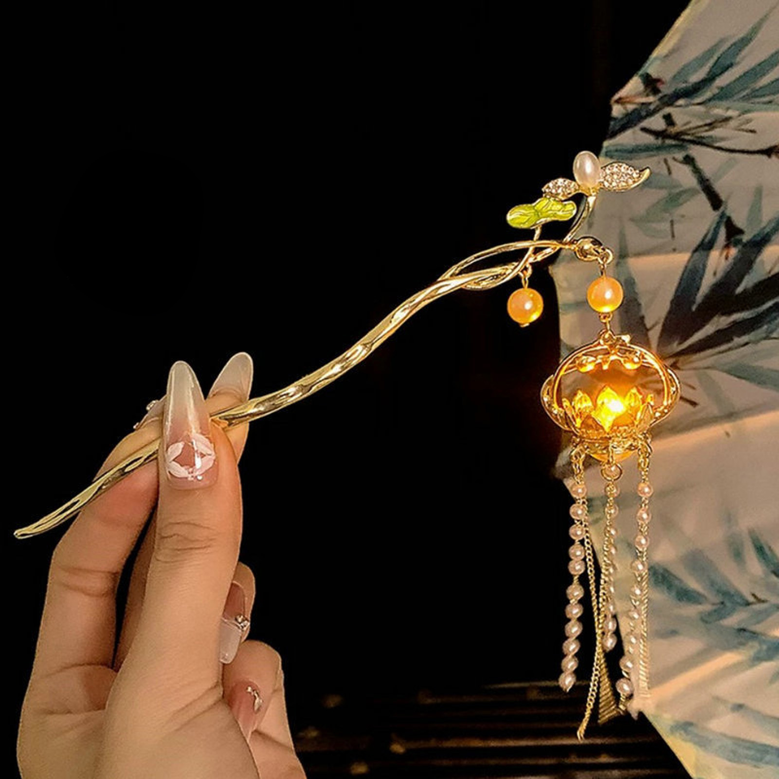 Luminous Flower Hairpin For Wo - Vintage Fashion Ai review and price