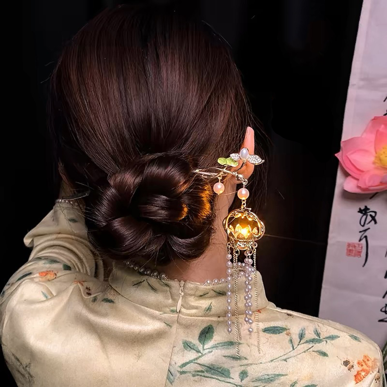Luminous Flower Hairpin For Wo - Vintage Fashion Ai review and price