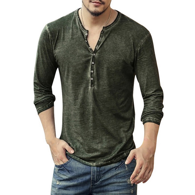 Vintage Distressed Men's V-Nec - Vintage Fashion Look review and price