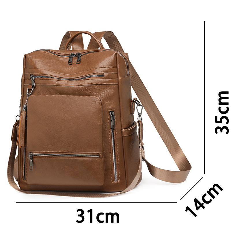 Vintage Leather Look Backpack  - Vintage Fashion Look review and price
