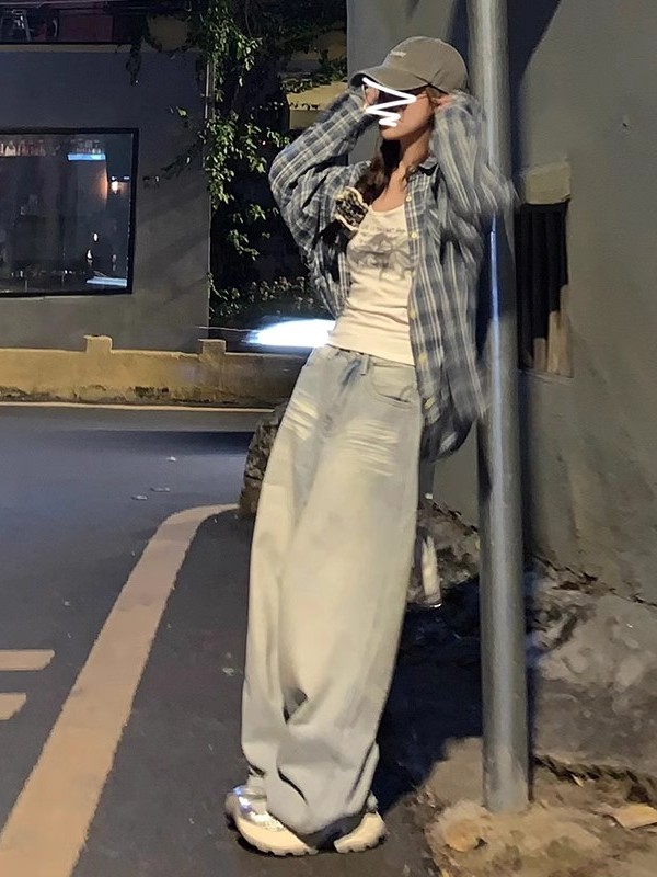Retro Hong Kong Style Plaid Sh - Vintage Fashion Hong Kong review and price