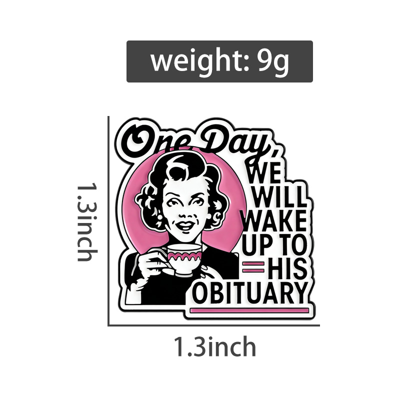 Dark Humor Housewife Pin Sarca - Vintage Fashion Obituaries review and price