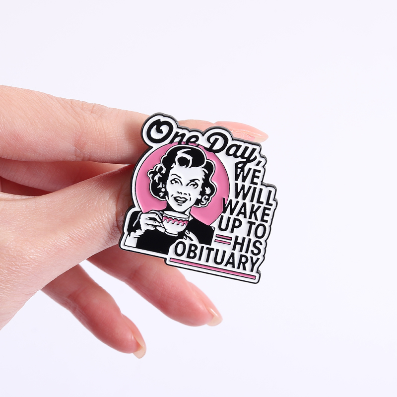 Dark Humor Housewife Pin Sarca - Vintage Fashion Obituaries review and price