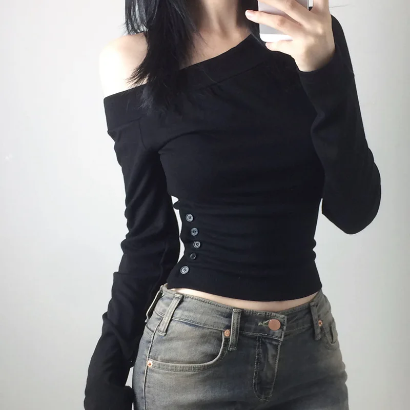 Y2K Vintage Pleated Button T-S - Vintage Fashion Women review and price