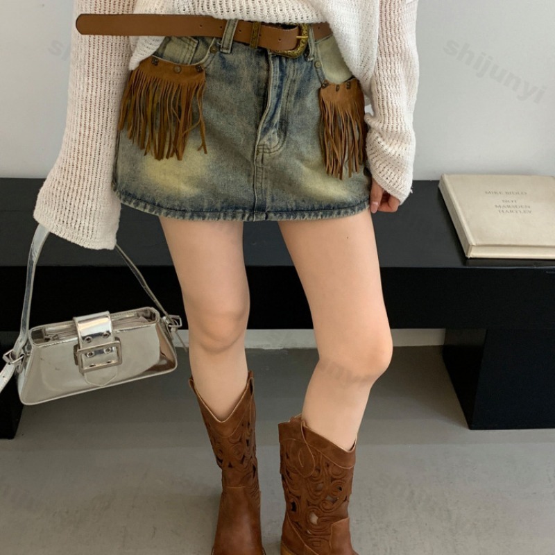 Women Hollow Cowboy Boots Spri - Vintage Fashion Luxury review and price