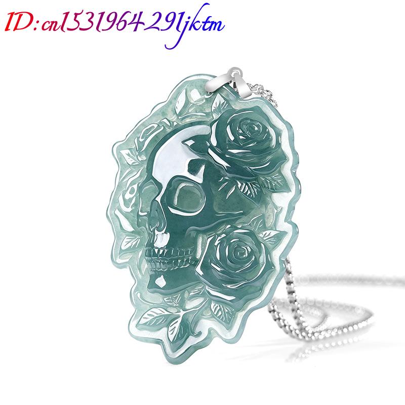 Natural Burmese Jadeite Skull  - Vintage Fashion Women review and price