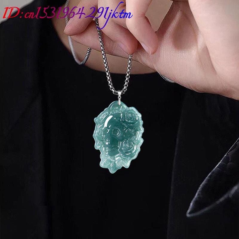 Natural Burmese Jadeite Skull  - Vintage Fashion Women review and price