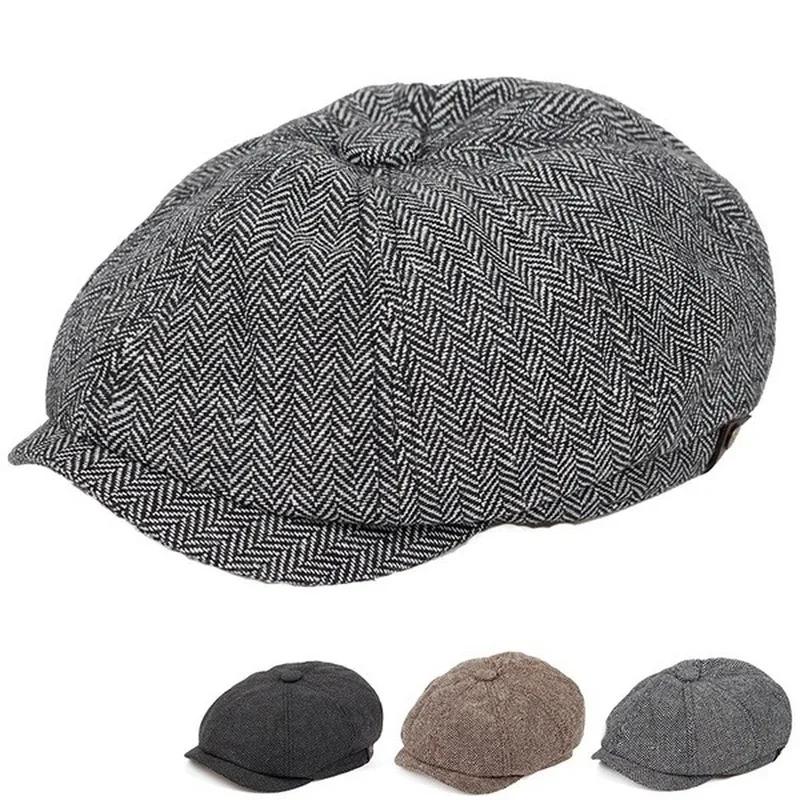 Men Cotton Octagonal Newsboy C - Vintage Fashion Hats review and price