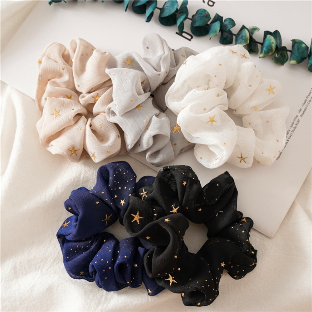 1/5pcs Print Scrunchie Dreamy  - Vintage Fashion Look review and price