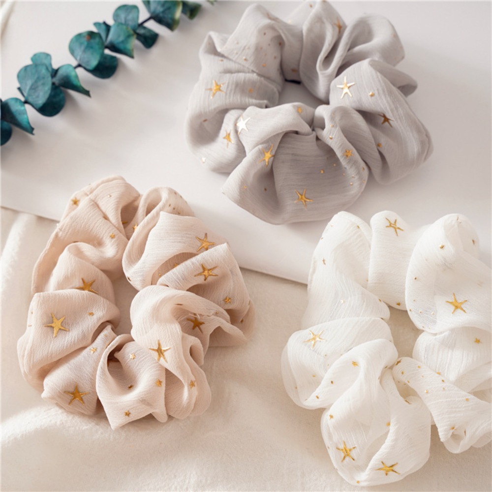 1/5pcs Print Scrunchie Dreamy  - Vintage Fashion Look review and price